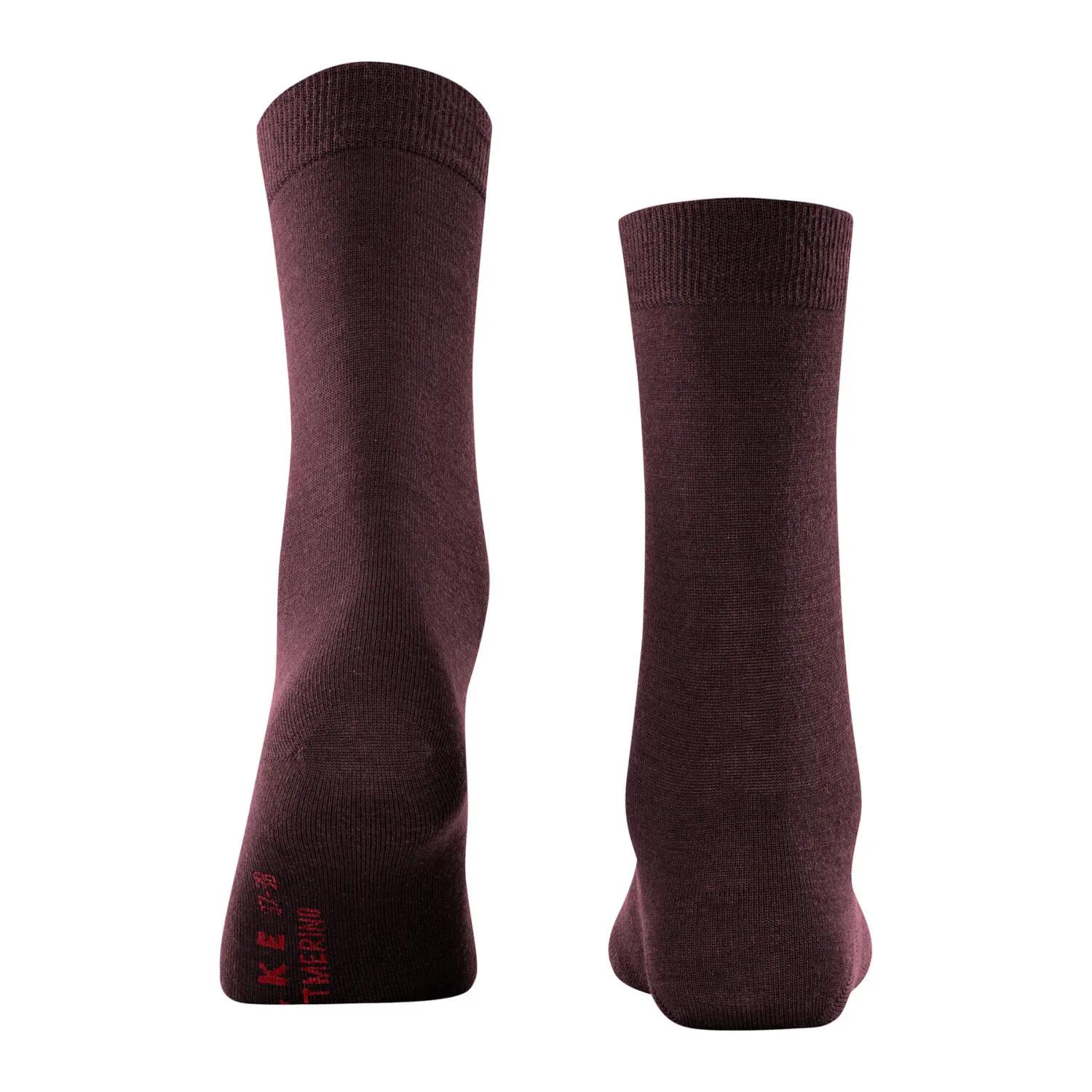 Softmerino damessokken – Bordeaux – 37-38 6/6