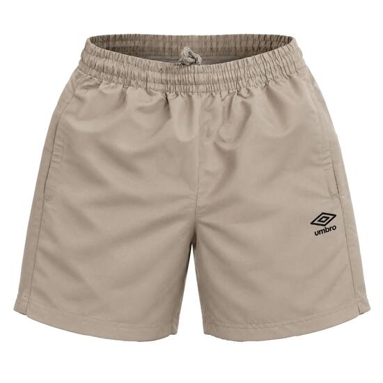 Short de sport homme avec poches zippées et logo thermocollé 484500