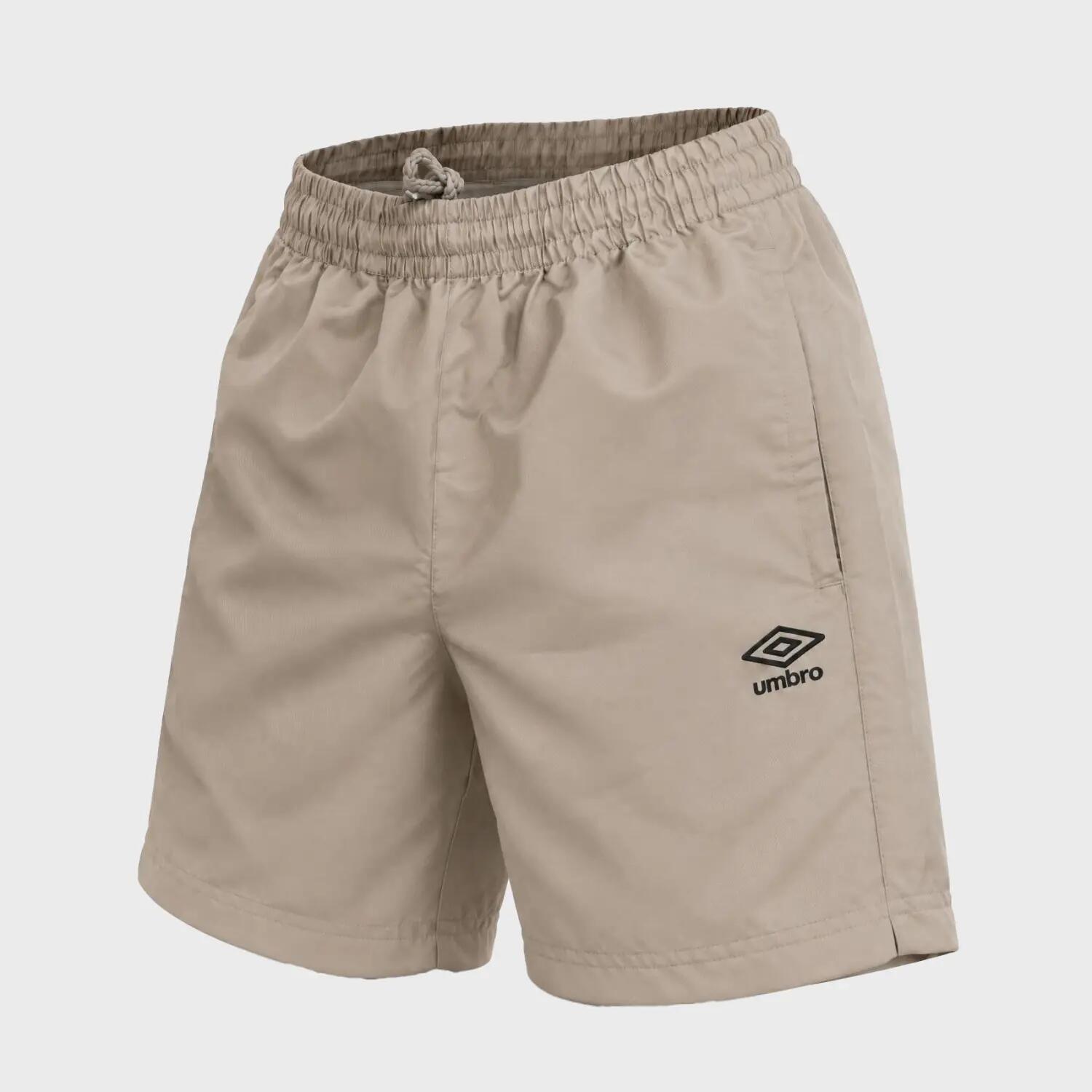Short de sport homme avec poches zippées et logo thermocollé 484500 2/3