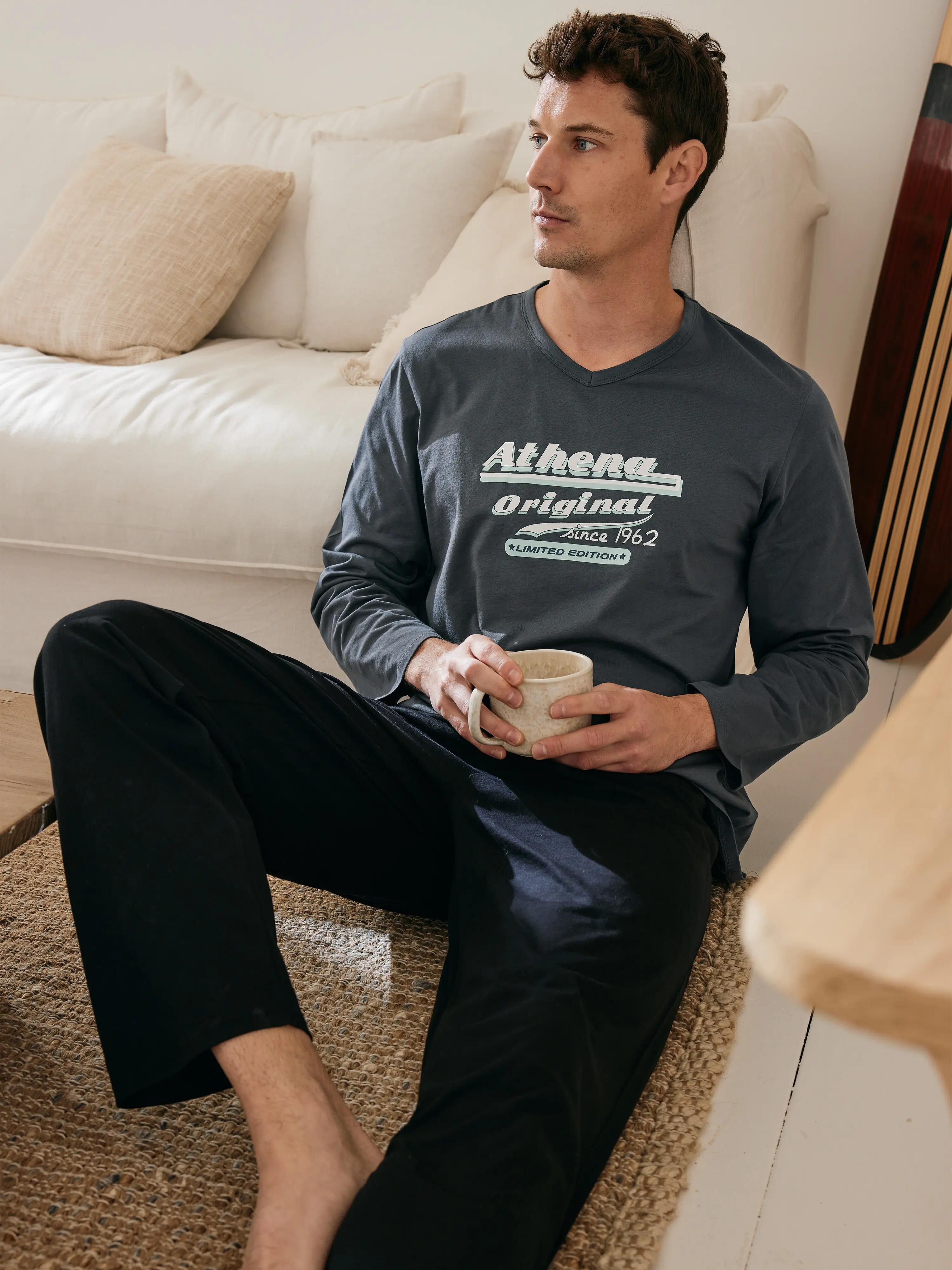 Pyjama long homme Ecopack Sérigraphie 6/7