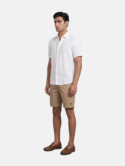 Short U.S. Polo Assn. Homme Coton Elasthanne Beige