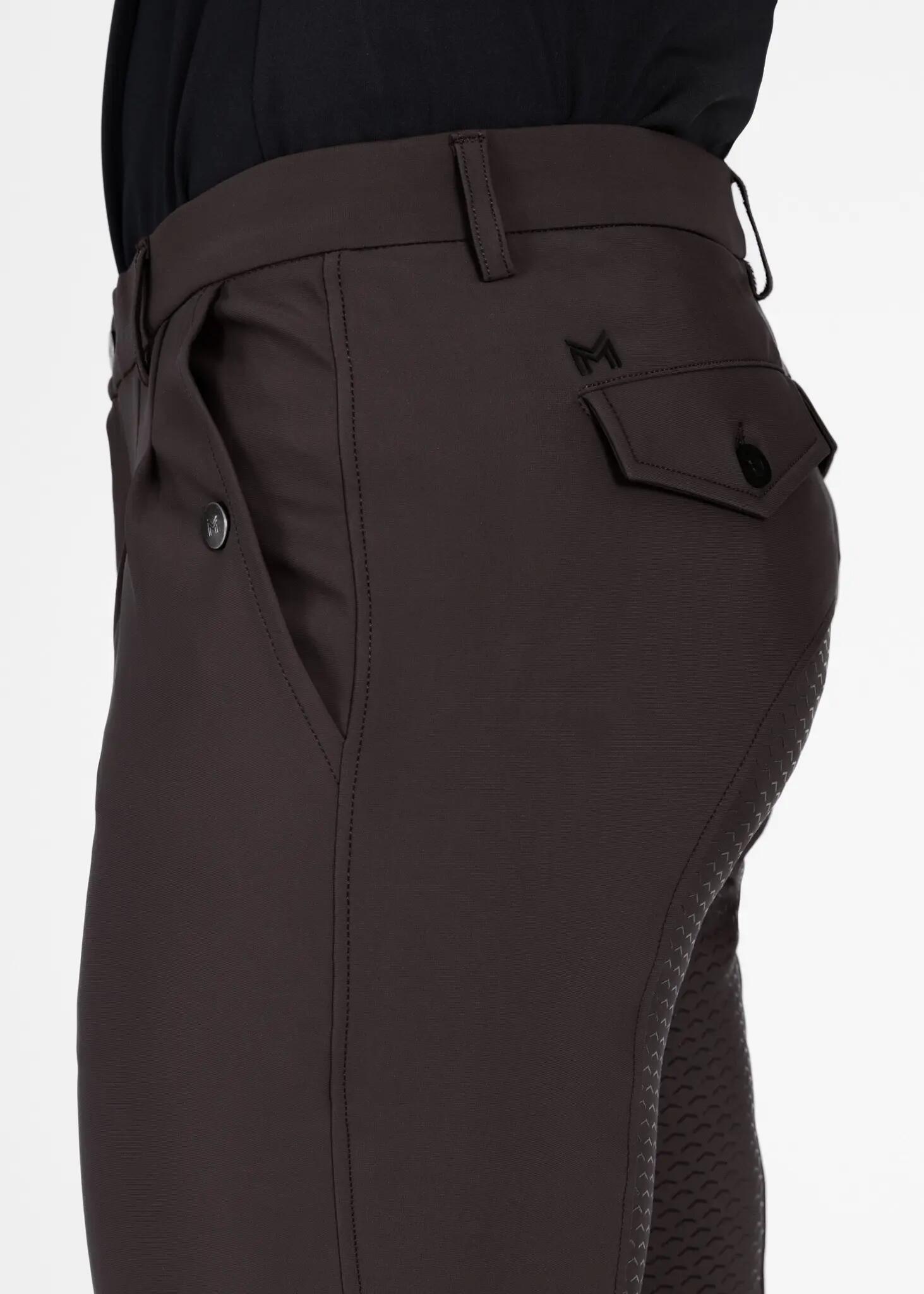 Pantalón Hombre Equitación Maximilian Founder Full Grip Espresso 6/8
