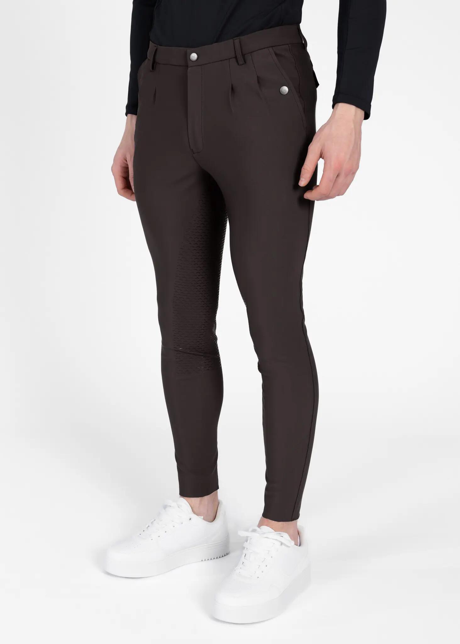 Pantalón Hombre Equitación Maximilian Founder Full Grip Espresso 2/8