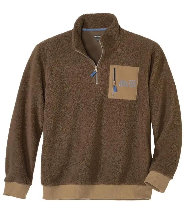 Le Sweat Sherpa à Col Zippé 2/9