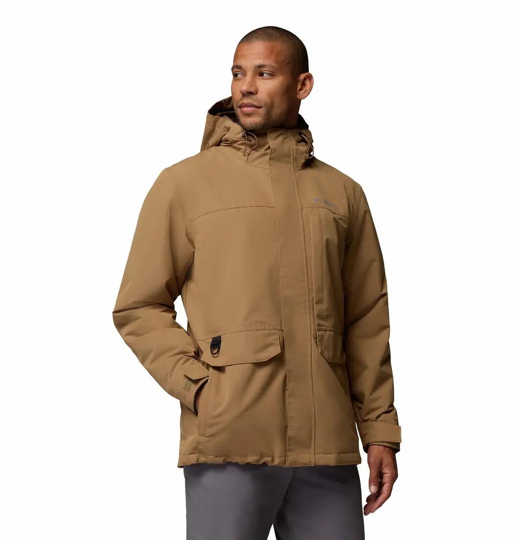 Veste Chaude Randonnée Homme Columbia "Landroamer Fleece Lined Jacket" 2XL Beige 1/7