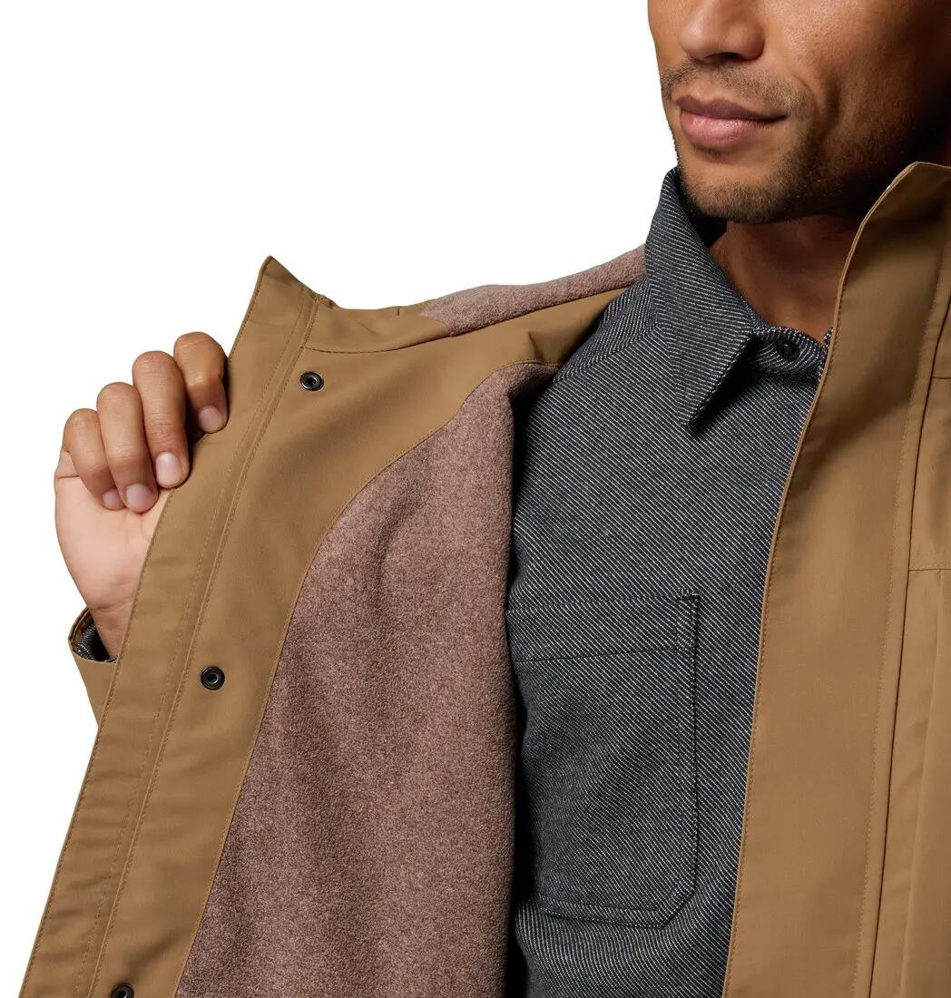 Veste Chaude Randonnée Homme Columbia "Landroamer Fleece Lined Jacket" 2XL Beige 3/7