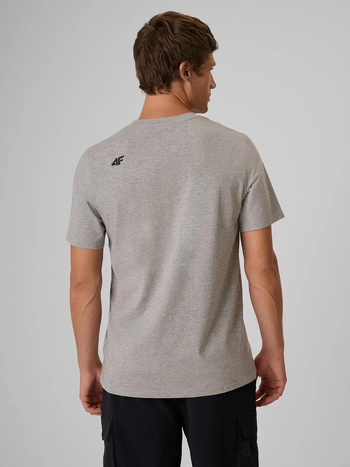 4F T-shirt regular gładki męski 4/6