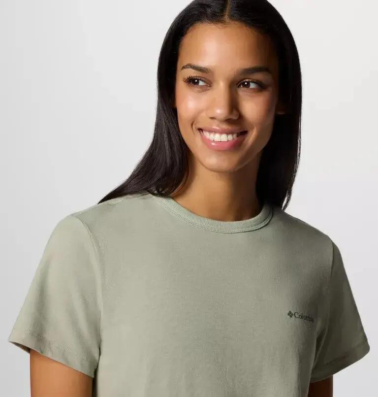 Columbia Sun Trek II Green Women's T-Shirt 3/4