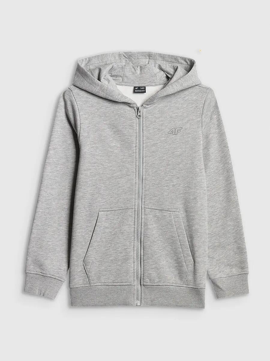 Bluza dresowa regular z kapturem chłopięca 4F 7/7