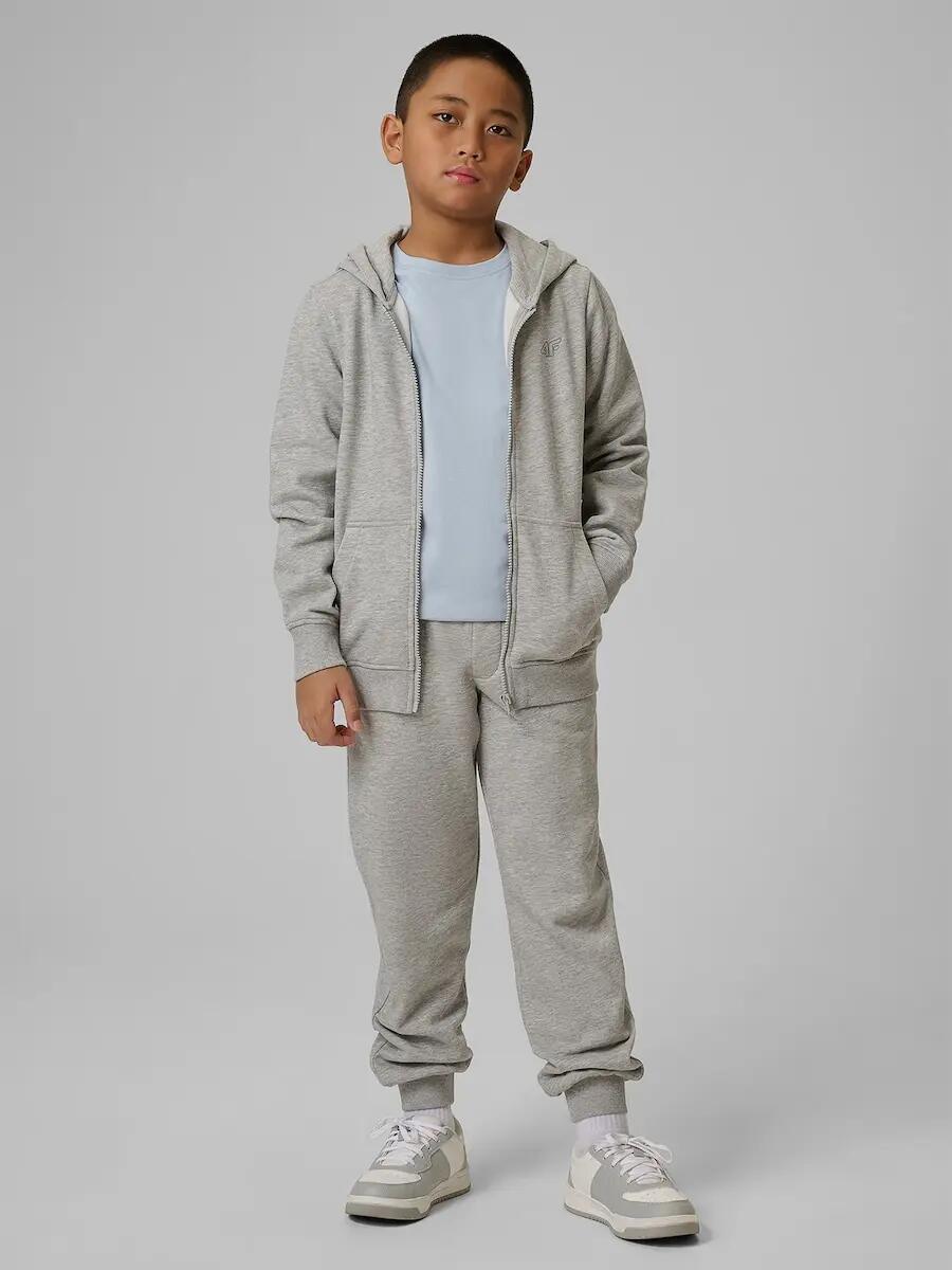 Bluza dresowa regular z kapturem chłopięca 4F 6/7