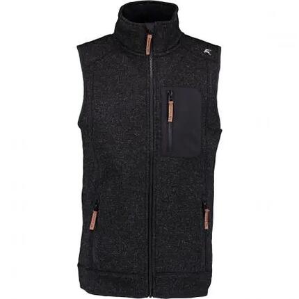 Herren - Strickfleece-Weste - ärmellos - Klesi - Anthrazit, 2XL