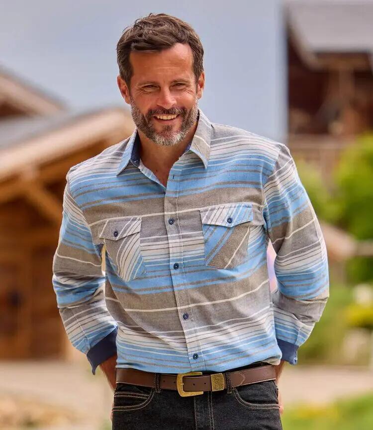 La Chemise Flanelle Rayée 2/8