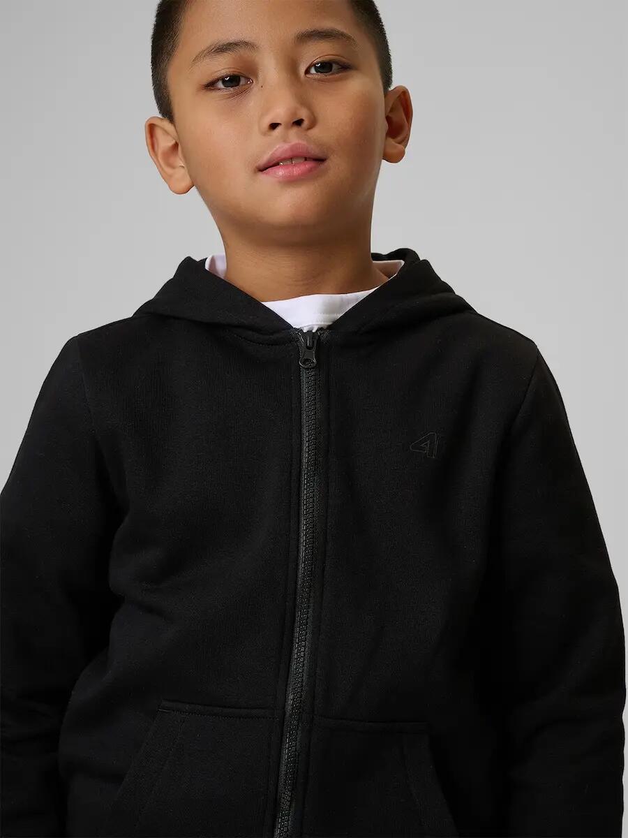 Bluza dresowa regular z kapturem chłopięca 4F 4FJRMM00TSWSM2747 6/7