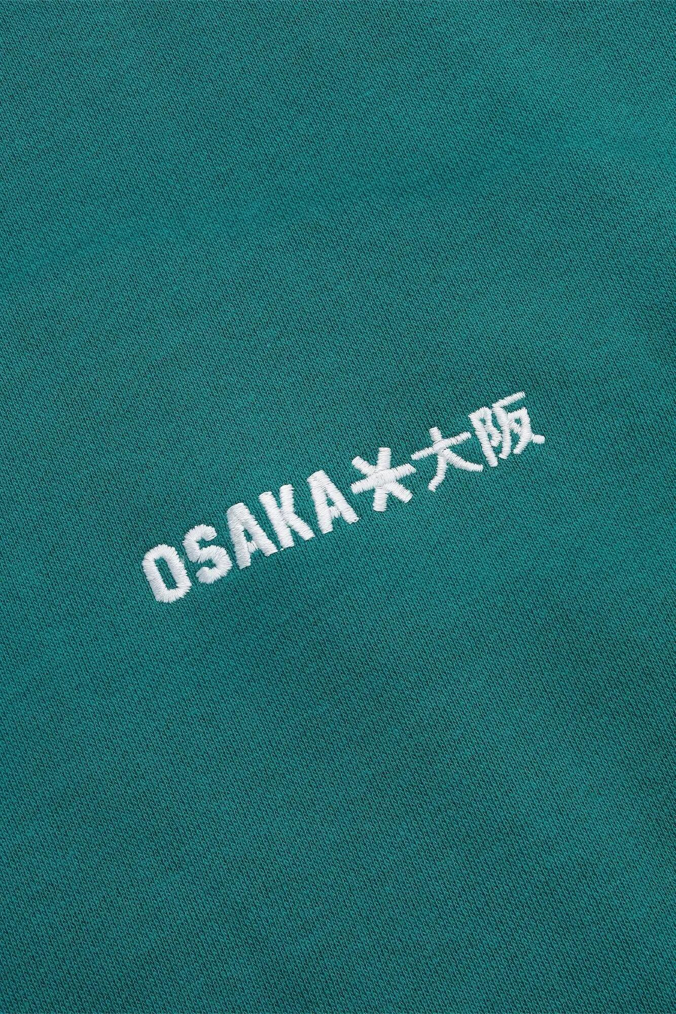 Suéter tipo polo Osaka para hombre | Verde azulado transformador 5/6