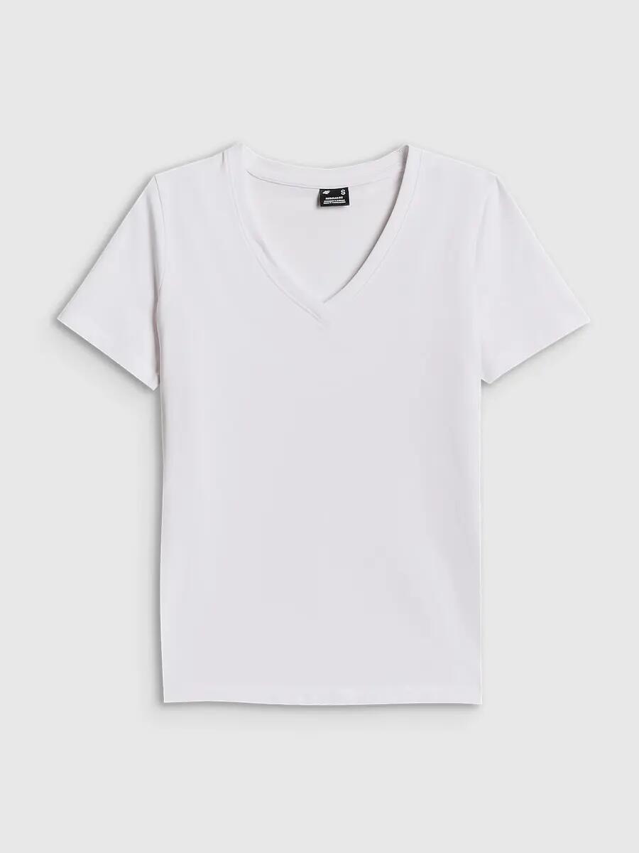T-shirt regular gładki damski 4F 6/6