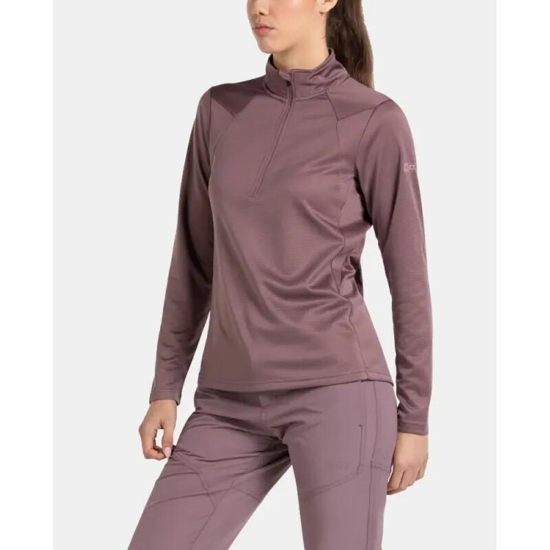 Camiseta trekking - Mujer - M/L con cremallera - Nusaka - Rosa 4/5