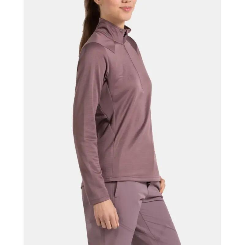 Camiseta trekking - Mujer - M/L con cremallera - Nusaka - Rosa 3/5