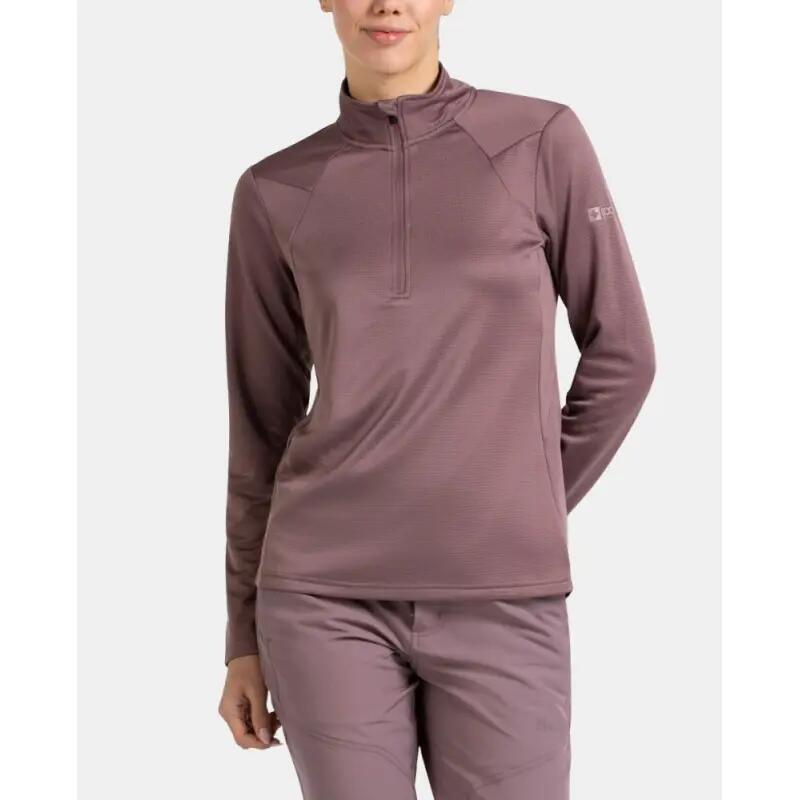 Camiseta trekking - Mujer - M/L con cremallera - Nusaka - Rosa 2/5