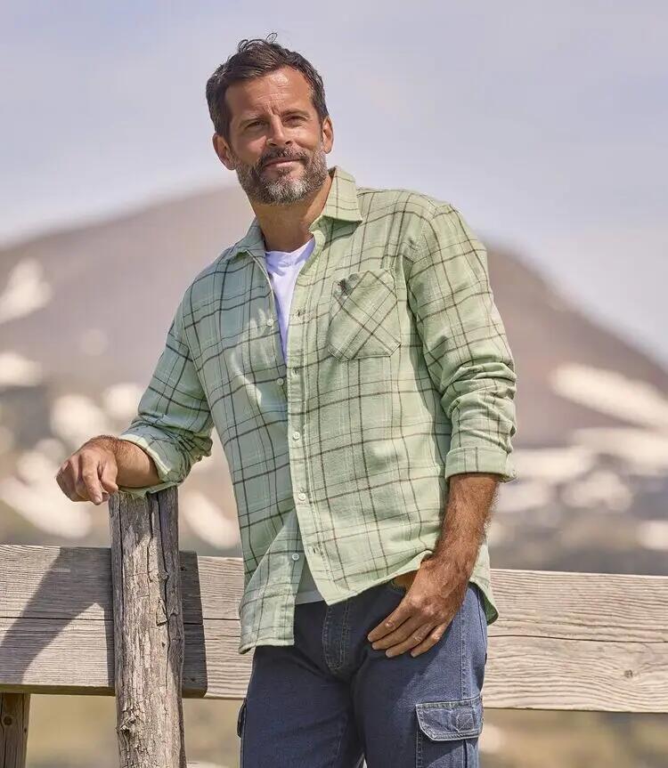 La Chemise en Flanelle à Carreaux Verts 4/8