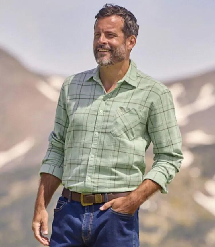 La Chemise en Flanelle à Carreaux Verts 2/8