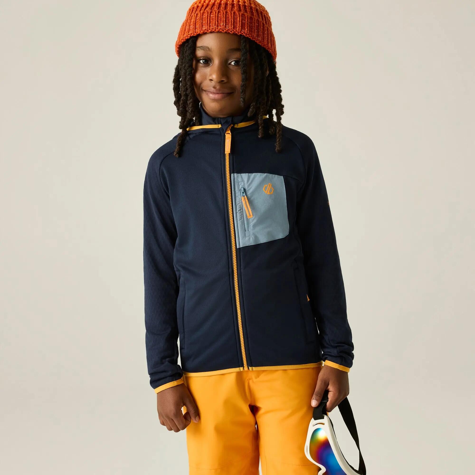 Veste De Sport Extensible À Capuche Motif/style Bicolore EXPEDITION Enfant (Bleu 7/7