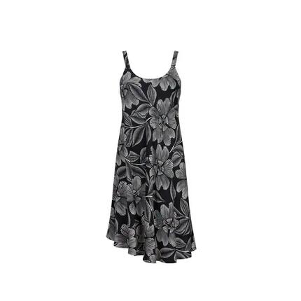 Damen - Kleid - Klassischer Schnitt, ärmellos, floral - YAYA - Schwarz