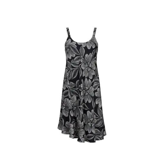 Damen - Kleid - Klassischer Schnitt, ärmellos, floral - YAYA - Schwarz