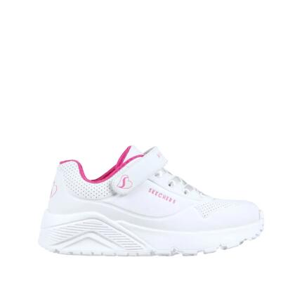 Chaussures Skechers Uno Lite Enfant Blanc/Rose