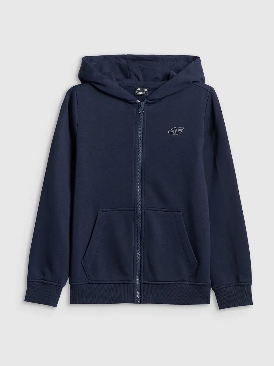 Bluza dresowa regular z kapturem chłopięca 4F 7/7