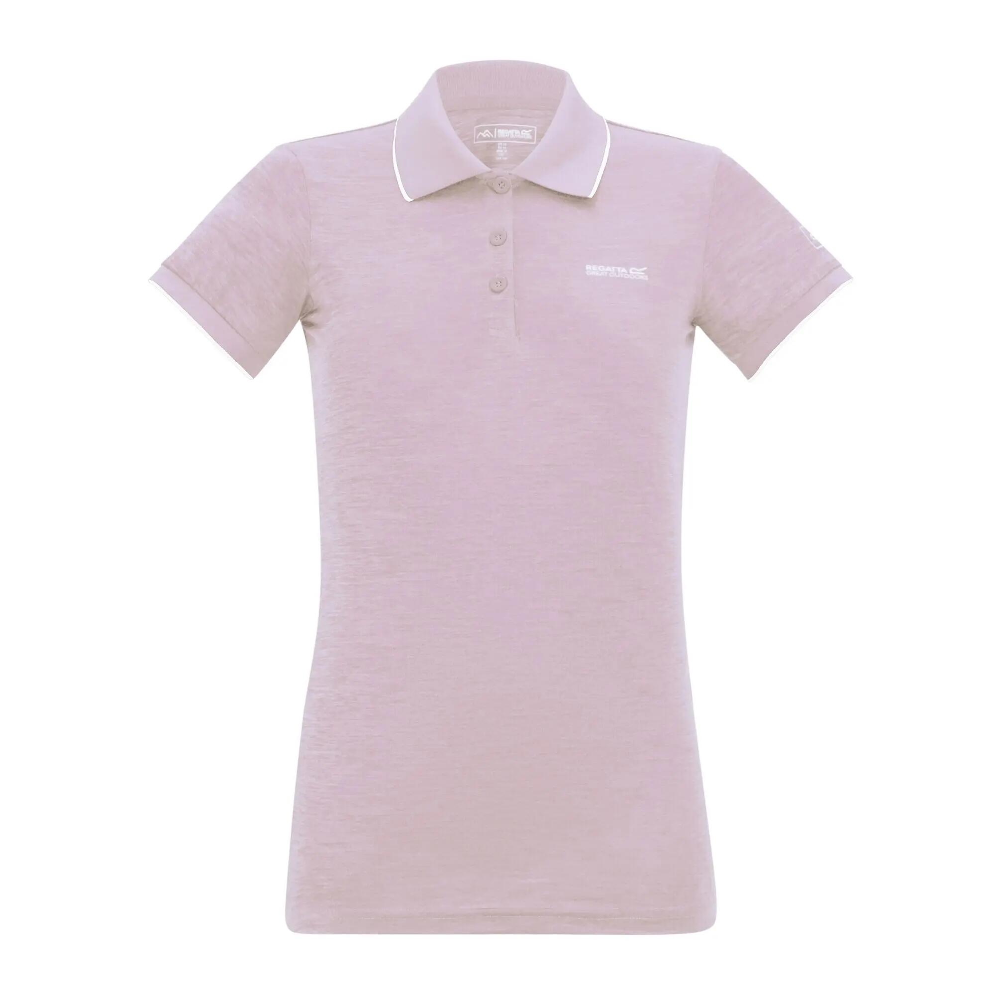 Maglietta Con Colletto Polo Donna Regatta Remex II Lilla Polvere 2/7
