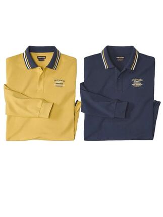 Le Lot de 2 Polos Manches Longues en Coton