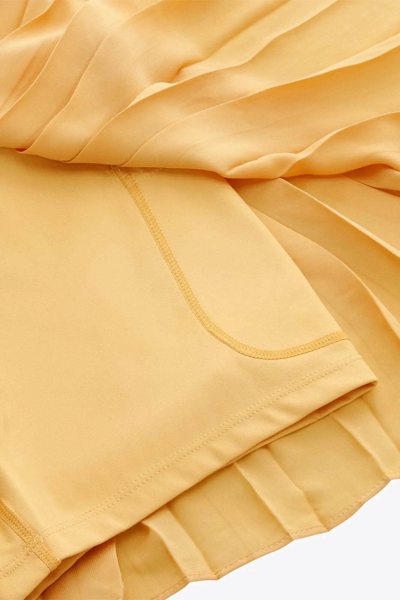 Falda pantalón plisada Osaka para mujer | Ámbar 5/5