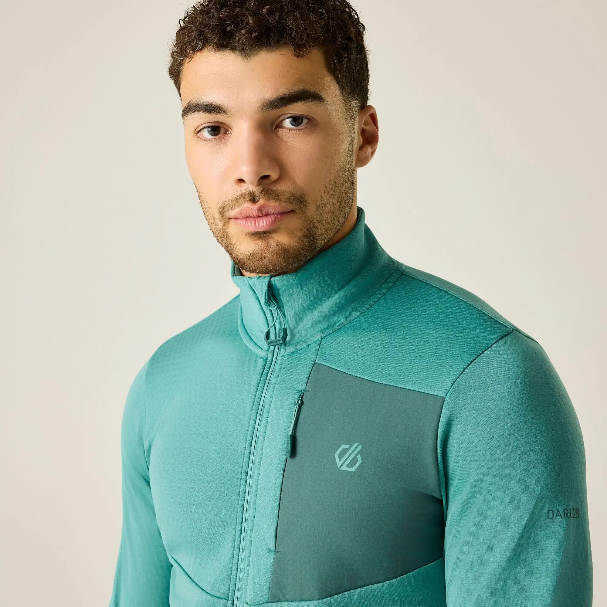 Veste De Sport Extensible À Col Montant VENTURE Homme (Vert Sarcelle) 7/7
