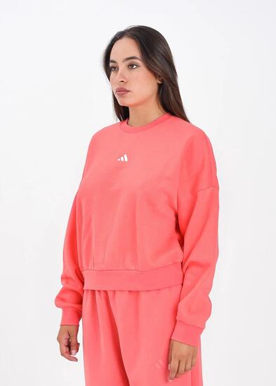 Sudadera - Mujer - Cuello redondo - adidas Essentials - Coral