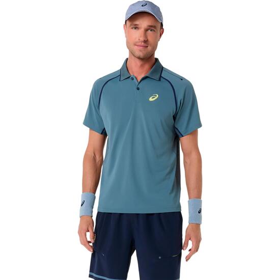 Herren - Tennis - Poloshirt - Kurzarm, Rundhalsausschnitt - MATCH - Denimblau