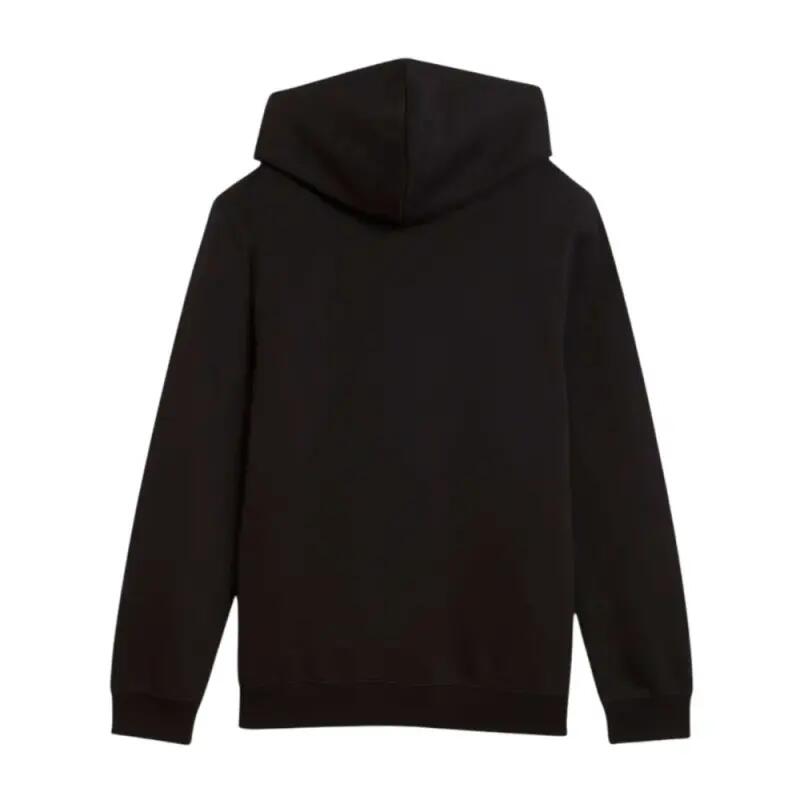 Sudadera deportiva unisex infantil PUMA ESS 2 Logo, capucha, negro/rojo 2/2