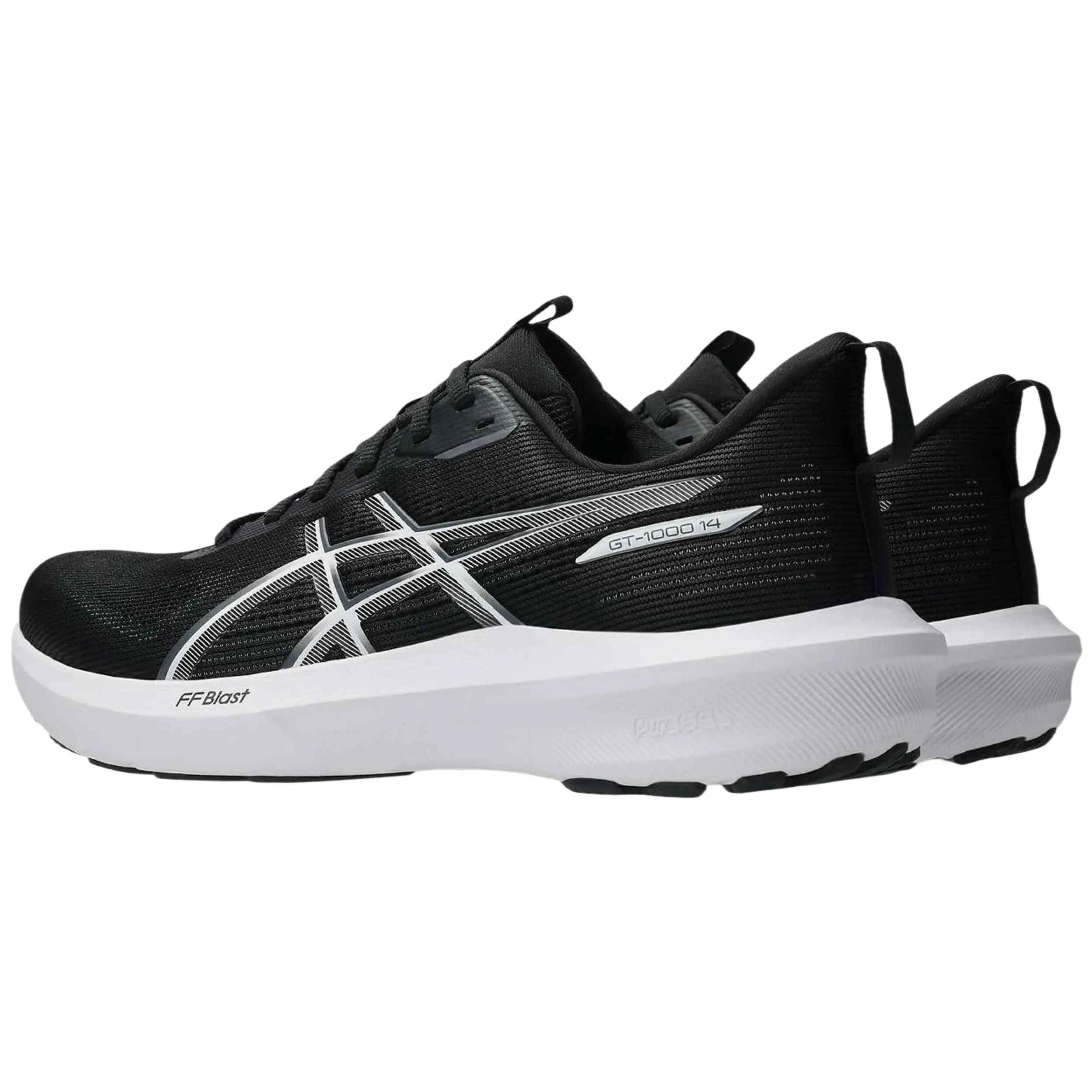 Hardloopschoenen Asics model GT-1000 14 "Black/White" voor unisex 3/5