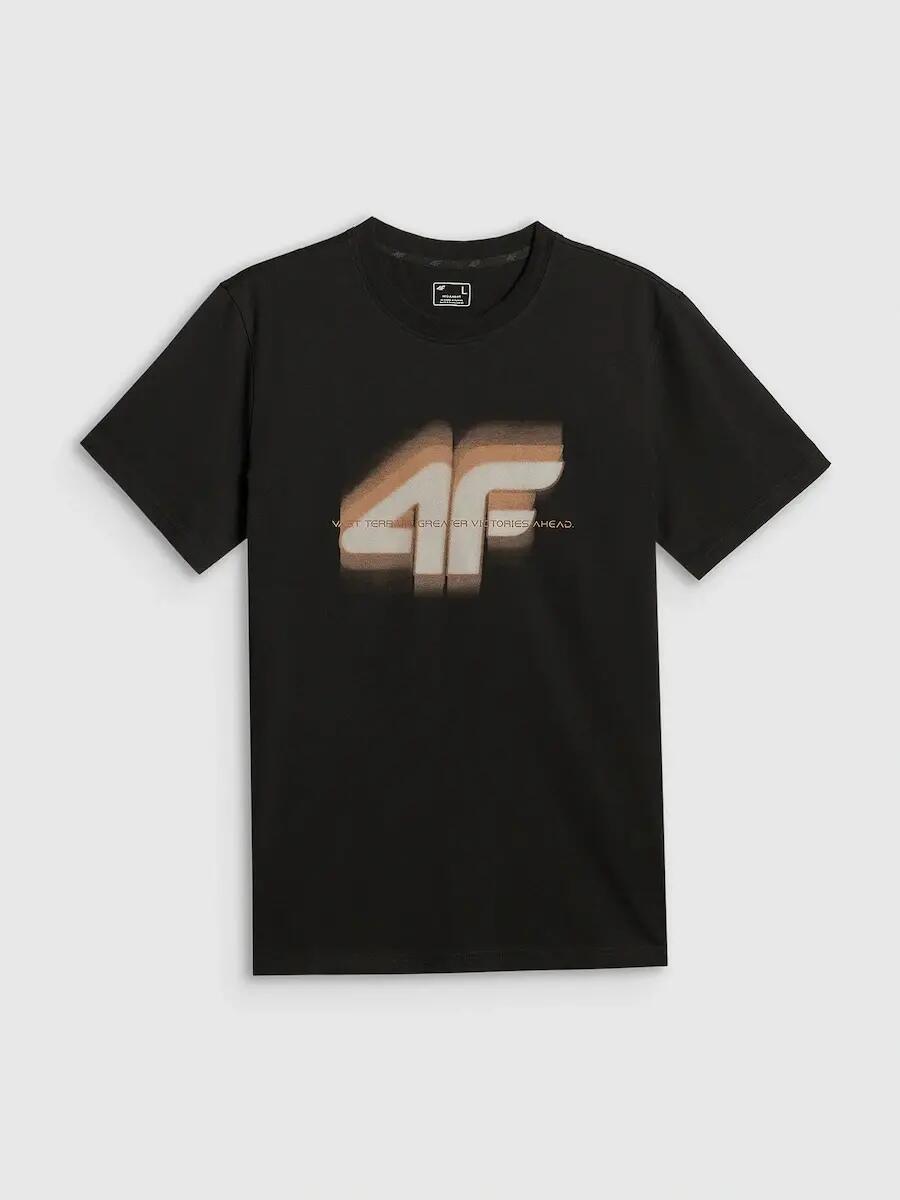 T-shirt regular z nadrukiem męski 4F 4FRSS26TTSHM4228 5/6