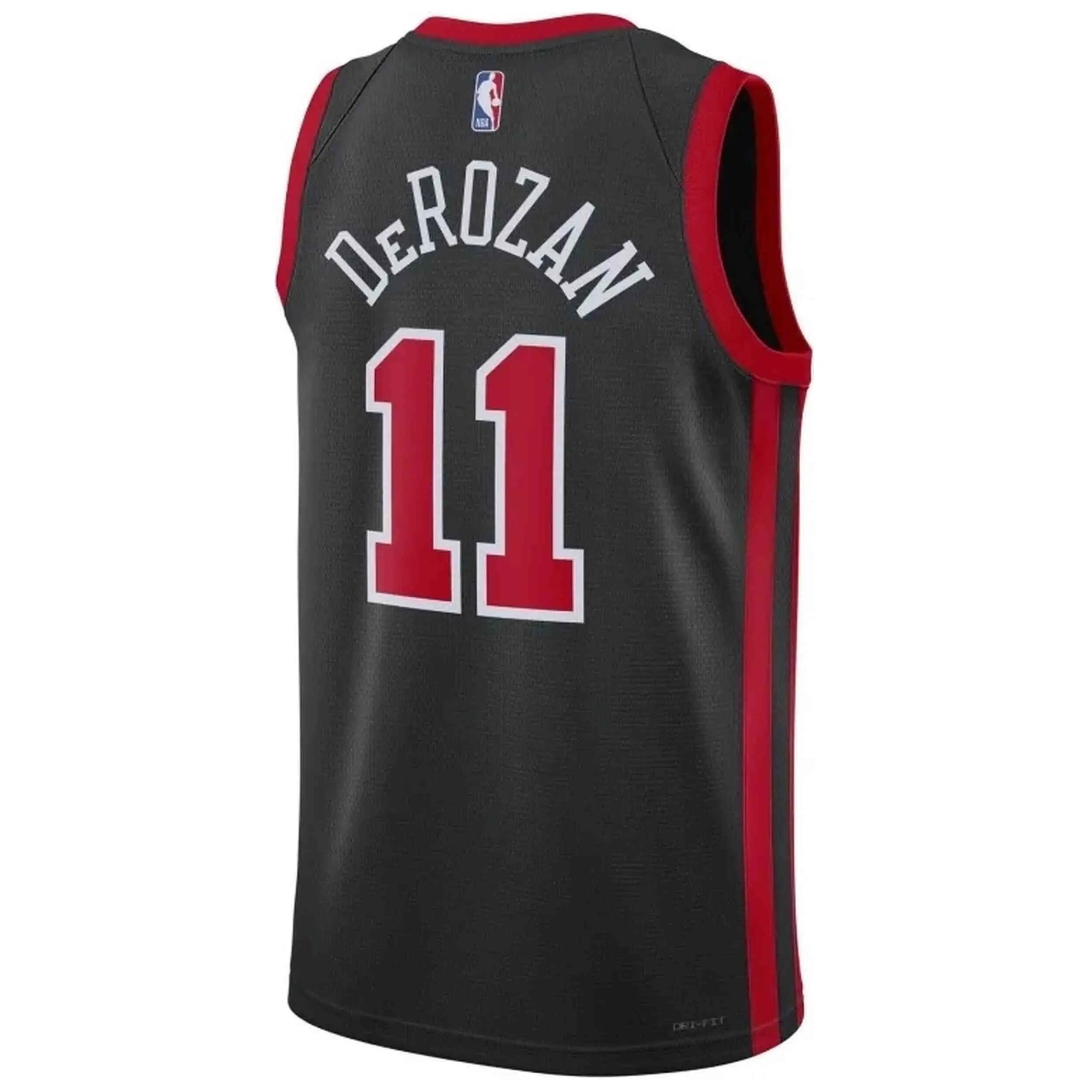 Maglia da basket Nike modello Camiseta Demar DeRozan City Edition Chi per unisex 3/3