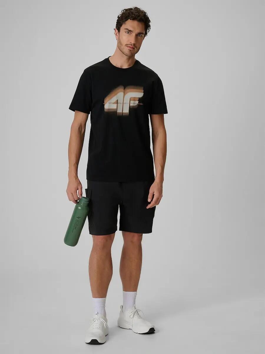 T-shirt regular z nadrukiem męski 4F 4FRSS26TTSHM4228 3/6