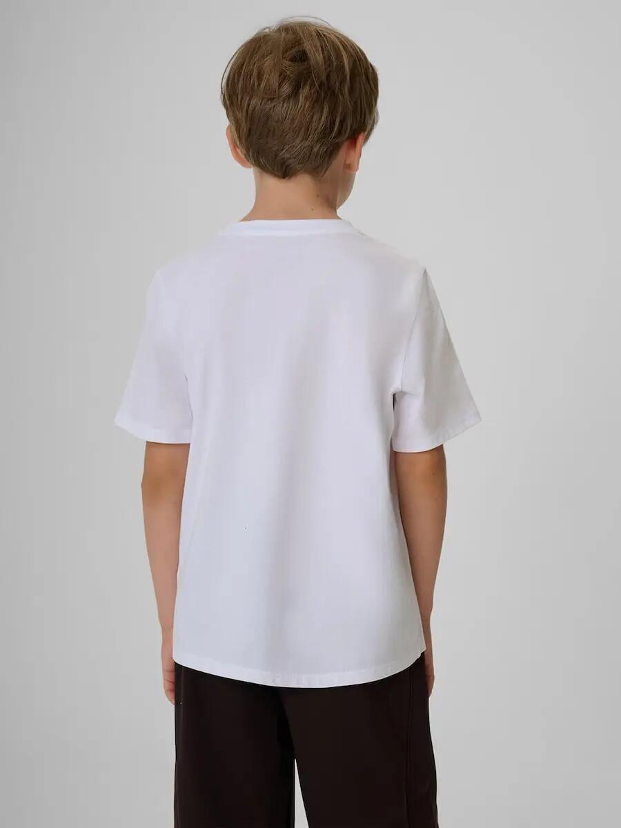 T-shirt regular z nadrukiem chłopięcy 4F 2/6