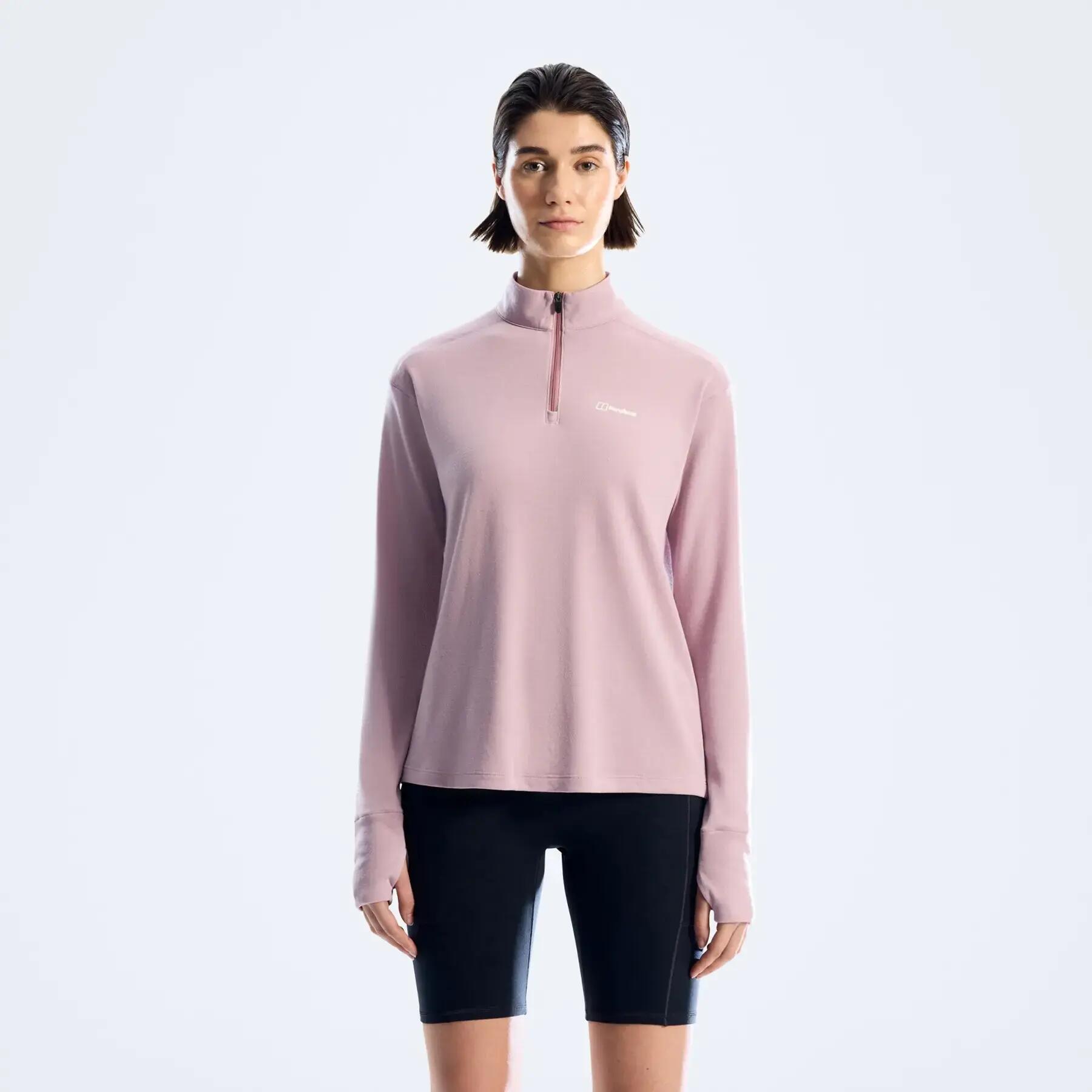 Langarmunterhemd ½ Zip Damen Berghaus Ivyhill 3/5