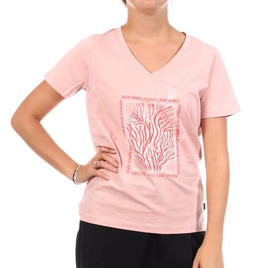 T-Shirt Rose Femme TBS Orchidee