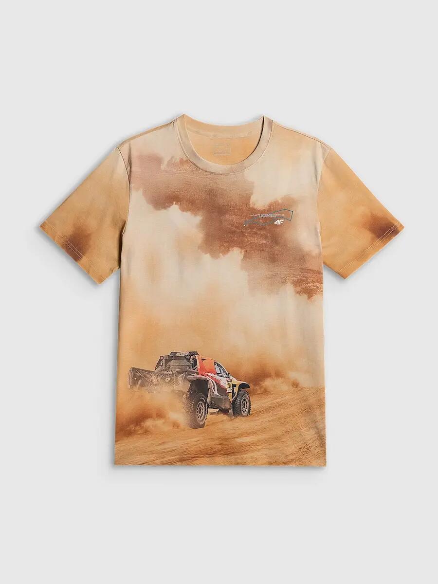 T-shirt regular z nadrukiem męski 4F 4FRSS26TTSHM4237 5/6