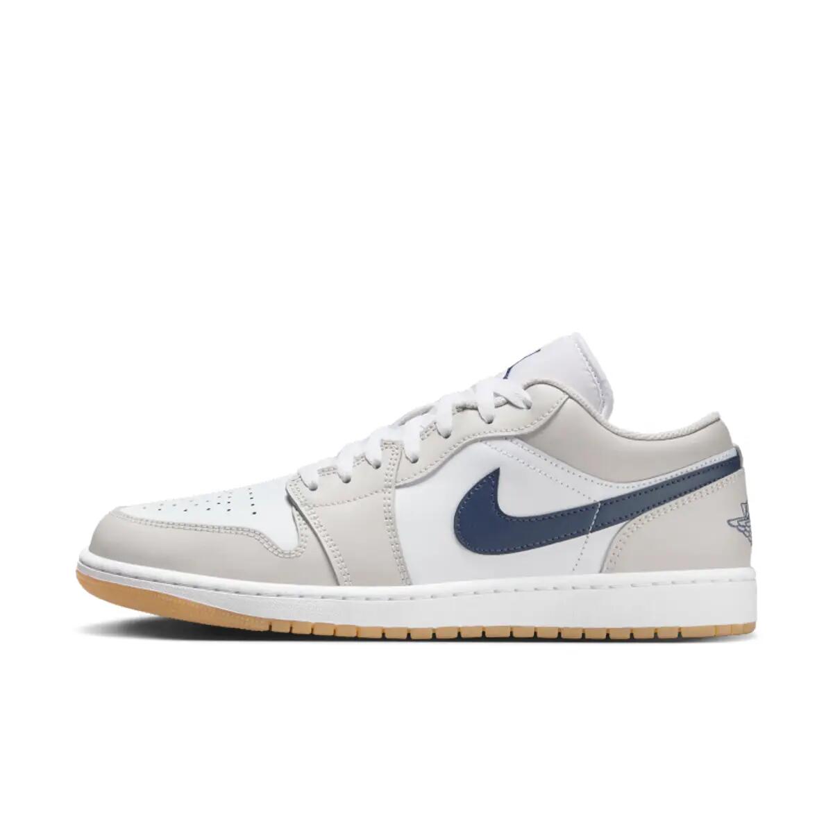 Air Jordan 1 Low Midnight Navy Neutral Grey 2/6