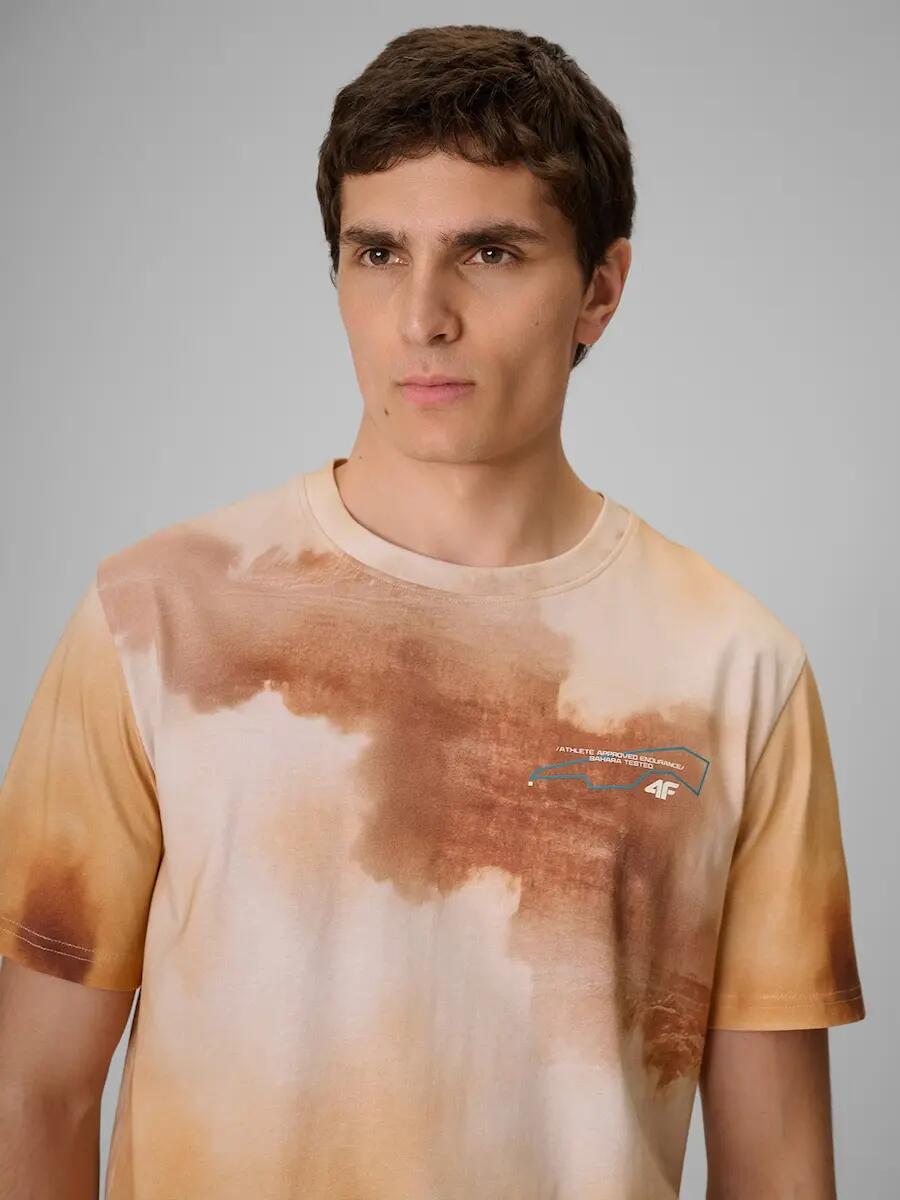 T-shirt regular z nadrukiem męski 4F 4FRSS26TTSHM4237 3/6