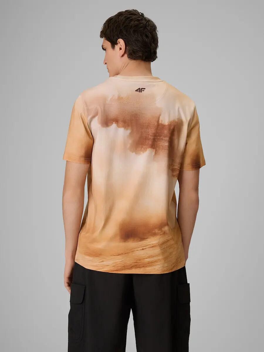 T-shirt regular z nadrukiem męski 4F 4FRSS26TTSHM4237 2/6