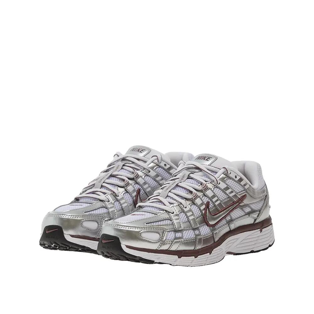 Nike P-6000 Schuhe Weiß/Tätowierung-Metallic Silber-Schwarz 6/6