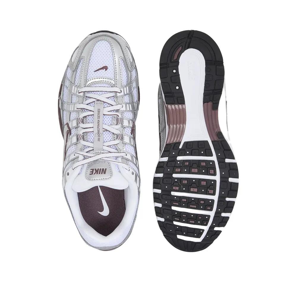 Nike P-6000 Schuhe Weiß/Tätowierung-Metallic Silber-Schwarz 4/6