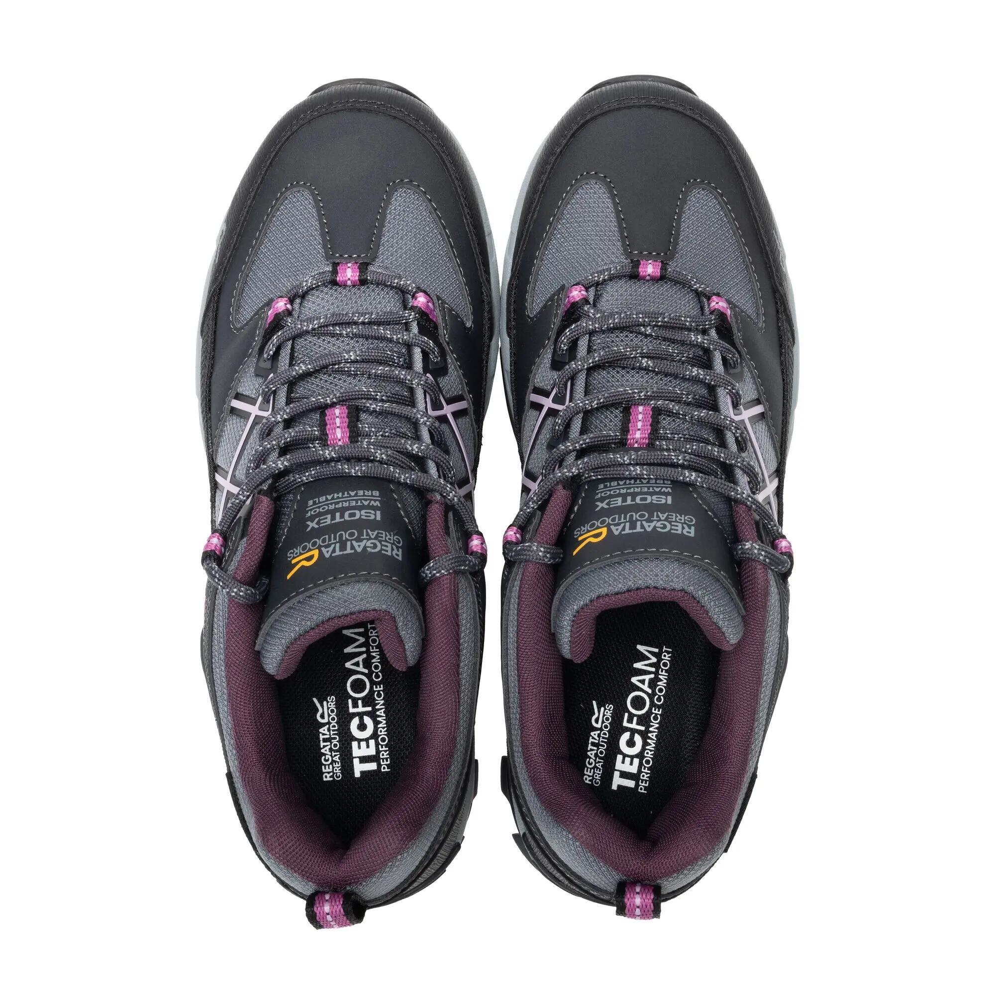 Zapatillas de Senderismo Samaris III para Mujer Ceniza, Violeta 4/7